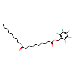 Sebacic acid, octyl pentafluorobenzyl ester
