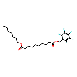 Sebacic acid, heptyl pentafluorobenzyl ester
