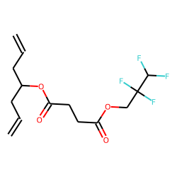 Succinic acid, 2,2,3,3-tetrafluoropropyl hept-1,6-dien-4-yl ester
