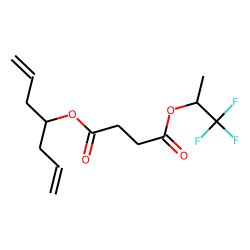 Succinic acid, 1,1,1-trifluoroprop-2-yl hept-1,6-dien-4-yl ester