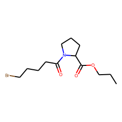 L-Proline, N-(5-bromovaleryl)-, propyl ester