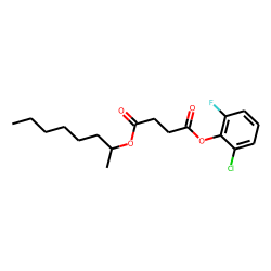 Succinic acid, 2-chloro-6-fluorophenyl 2-octyl ester