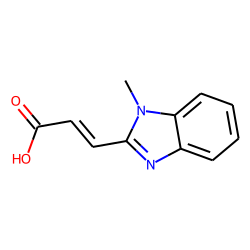 Propenoic acid, 3-(1-methyl-2-benzimidazolyl)-