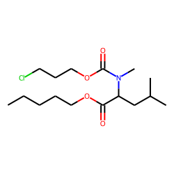 L-Leucine, N-methyl-N-(3-chloropropoxycarbonyl)-, pentyl ester