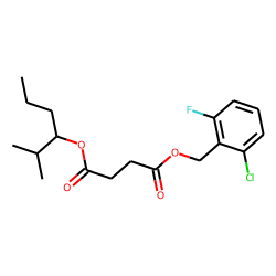 Succinic acid, 2-chloro-6-fluorobenzyl 2-methylhex-3-yl ester