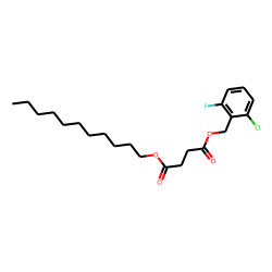 Succinic acid, 2-chloro-6-fluorobenzyl undecyl ester