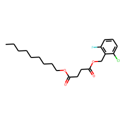 Succinic acid, 2-chloro-6-fluorobenzyl nonyl ester
