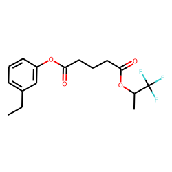Glutaric acid, 1,1,1-trifluoroprop-2-yl 3-ethylphenyl ester