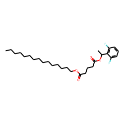 Glutaric acid, 1-(2,6-difluorophenyl)ethyl pentadecyl ester