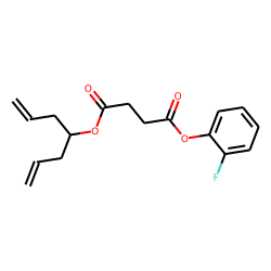 Succinic acid, 2-fluorophenyl hept-1,6-dien-4-yl ester