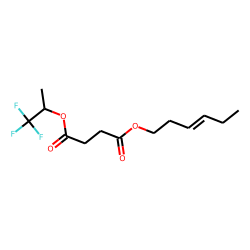 Succinic acid, 1,1,1-trifluoroprop-2-yl trans-hex-3-en-1-yl ester