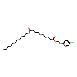 Sebacic acid, 4-chlorophenethyl undecyl ester