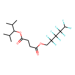 Succinic acid, 2,2,3,3,4,4,5,5-octafluoropentyl 2,4-dimethylpent-3-yl ester