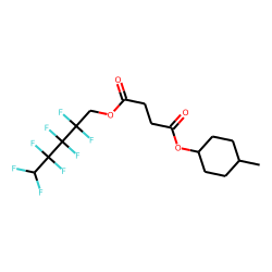 Succinic acid, 2,2,3,3,4,4,5,5-octafluoropentyl cis-4-methylcyclohexyl ester