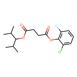 Succinic acid, 2-chloro-6-fluorophenyl 2,4-dimethylpent-3-yl ester