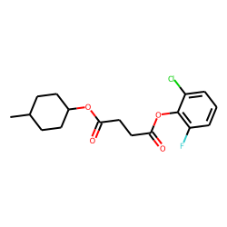Succinic acid, 2-chloro-6-fluorophenyl cis-4-methylcyclohexyl ester