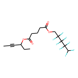 Glutaric acid, 2,2,3,3,4,4,5,5-octafluoropentyl hex-4-yn-3-yl ester