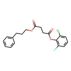 Succinic acid, 2-chloro-6-fluorophenyl 3-phenylpropyl ester