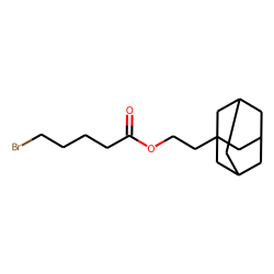 5-Bromovaleric acid, 2-(1-adamantyl)ethyl ester