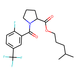 L-Proline, N-(2-fluoro-5-trifluoromethylbenzoyl)-, isohexyl ester