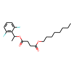 Succinic acid, 1-(2,6-difluorophenyl)ethyl octyl ester