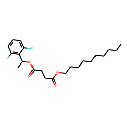 Succinic acid, decyl 1-(2,6-difluorophenyl)ethyl ester