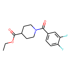 Isonipecotic acid, N-(3,4-difluorobenzoyl)-, ethyl ester