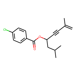 4-Chlorobenzoic acid, 2,7-dimethyloct-7-en-5-yn-4-yl ester