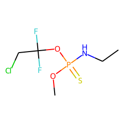 O-Methyl-O-(1,1-difluoro-2-chloroethyl)-N-ethyl-phosphorothioamidate