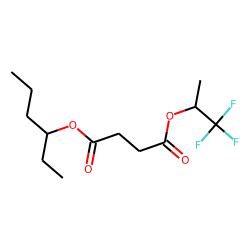 Succinic acid, 1,1,1-trifluoroprop-2-yl 3-hexyl ester