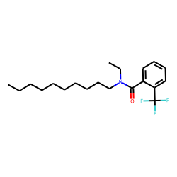 Benzamide, 2-trifluoromethyl-N-ethyl-N-decyl-