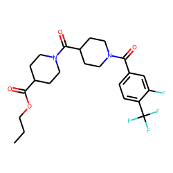Isonipecotinoylisonipecotic acid, N'-(3-fluoro-4-trifluoromethylbenzoyl)-, propyl ester