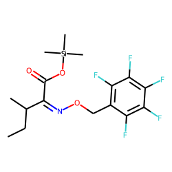 2-Keto-3-methylvaleric acid pfbo-tms