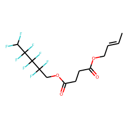 Succinic acid, 2,2,3,3,4,4,5,5-octafluoropentyl but-2-en-1-yl ester