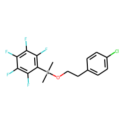 2-(4-Chlorophenyl)ethanol, dimethylpentafluorophenylsilyl ether