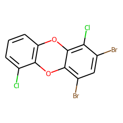 1,3-dibromo,4,9-dichloro-dibenzo-dioxin