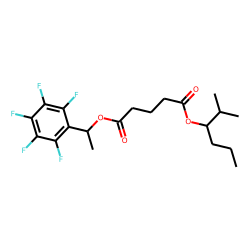 Glutaric acid, 2-methylhex-3-yl 1-(pentafluorophenyl)ethyl ester