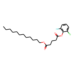 Glutaric acid, 2-chloro-6-fluorophenyl dodecyl ester