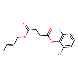 Succinic acid, 2-chloro-6-fluorophenyl but-2-en-1-yl ester