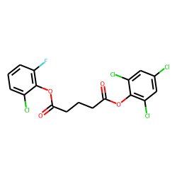 Glutaric acid, 2,4,6-trichlorophenyl 2-chloro-6-fluorophenyl ester