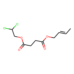 Succinic acid, 2,2-dichloroethyl but-2-en-1-yl ester