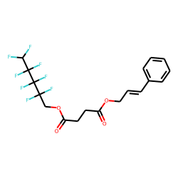 Succinic acid, 2,2,3,3,4,4,5,5-octafluoropentyl 3-phenylprop-2-en-1-yl ester