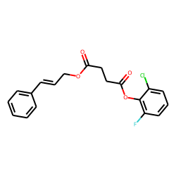 Succinic acid, 2-chloro-6-fluorophenyl 3-phenylprop-2-en-1-yl ester