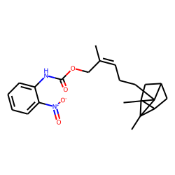 O-nitro carbanilic acid, santalol ester