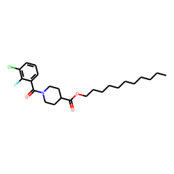 Isonipecotic acid, N-(2-fluoro-3-chlorobenzoyl)-, undecyl ester