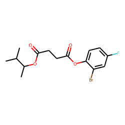 Succinic acid, 3-methylbut-2-yl 2-bromo-4-fluorophenyl ester