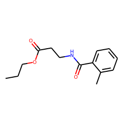 «beta»-Alanine, N-(2-methylbenzoyl)-, propyl ester