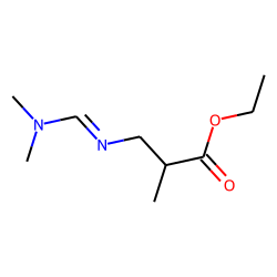 DL-3-Aminoisobutyric acid, N-dimethylaminomethylene-, ethyl ester