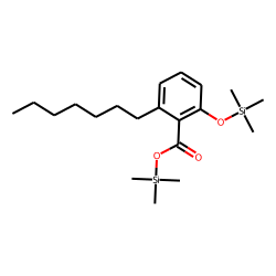 Benzoic acid, 2-heptyl-6-hydroxy- 9 (2TMS)