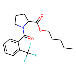 L-Proline, N-(2-trifluoromethylbenzoyl)-, pentyl ester